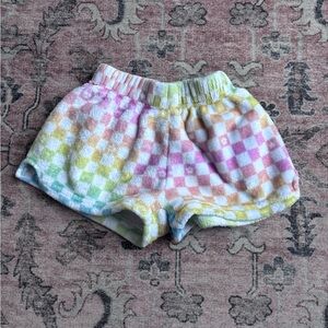 Adorable Iscream brand Checkered fleece shorts